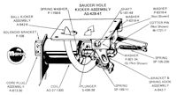 Saucer hole kicker assembly Bally