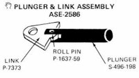 Plunger & link assy - Slingshot kicker