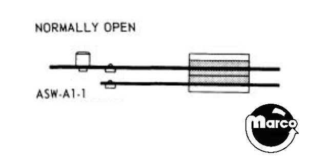 Leaf switch Bally make N.O. hole kicker