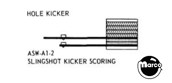Leaf switch Bally slingshot N.O. kicker