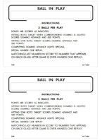 DOMINO (Gottlieb) Score Cards (3)