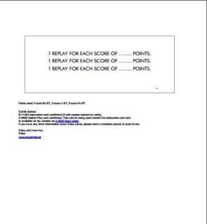 DOMINO (Gottlieb) Score Cards (3)