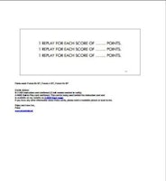 DOMINO (Gottlieb) Score Cards (3)