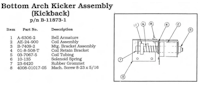 Kicker outlane assembly Williams