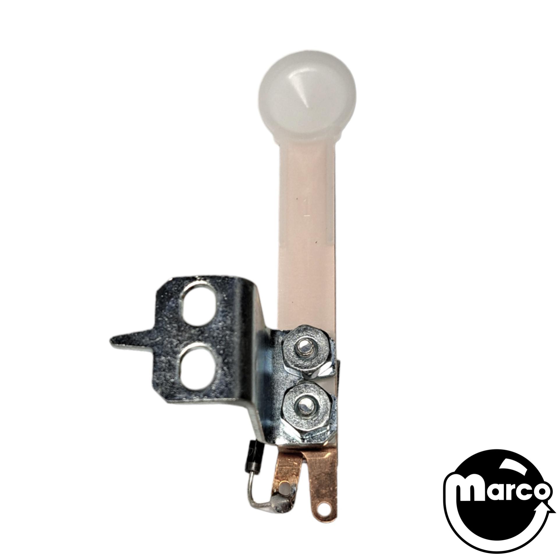 Leaf switch assembly pop bumper