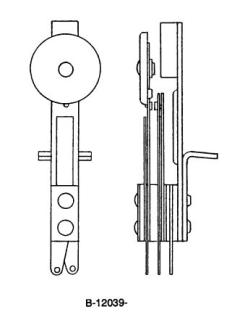Target switch - round red rear bracket