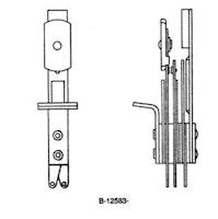 Target switch - black oblong front mount 95