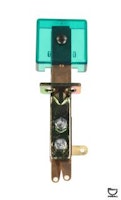 Target switch - 3D square green trans front mount