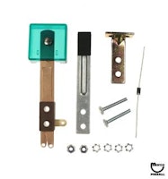 Target switch - 3D square green trans front mount