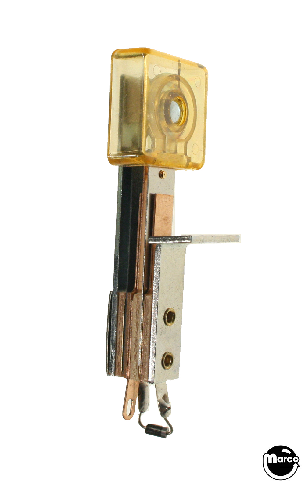 Target switch assembly 3D square yellow trans front