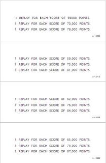 BIG SHOT (Gottlieb) Score Cards