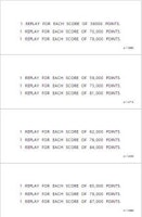 BIG SHOT (Gottlieb) Score cards