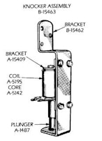 Knocker assembly Gottlieb