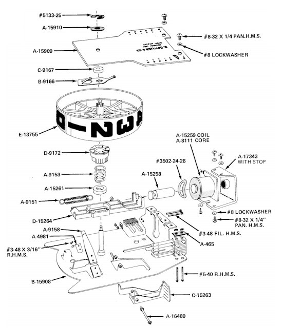 Score unit bracket Gottlieb