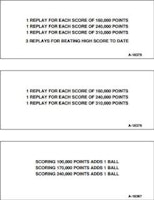 SINBAD EM (Gottlieb) Score Cards (5)