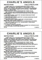 CHARLIES ANGELS (Gottlieb) Score Card