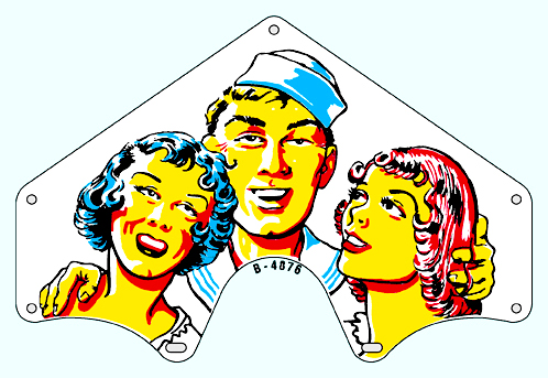 SHIP MATES (Gottlieb) Plastic Roto Target