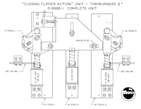 Closing flipper assembly Williams
