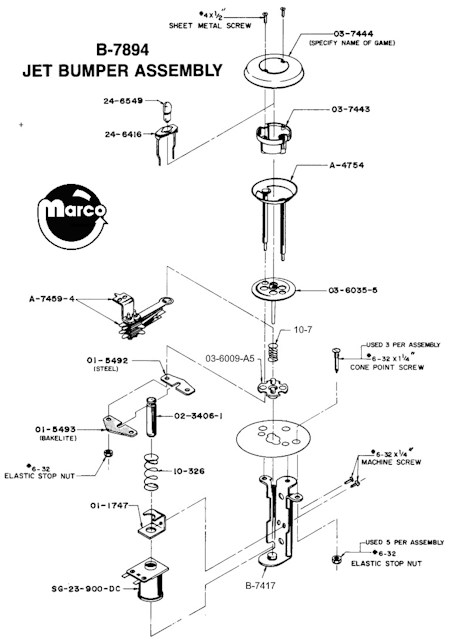 Jet bumper assembly Williams