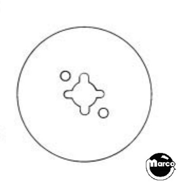 Pop bumper acetate shield 3-1/2 inch diameter
