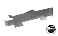 Outhole runway ball guide with baffle