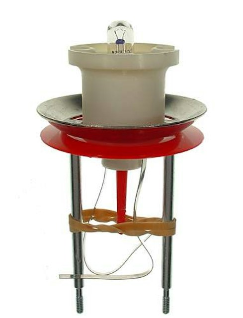 Pop bumper assembly red skirt