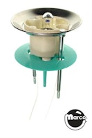 Pop bumper assembly teal green skirt