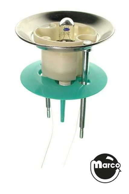 Pop bumper assembly teal green skirt