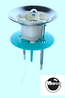 Pop bumper assembly light blue skirt