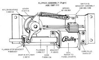 Flipper rebuild kit Bally 5/80-11/88