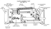 Flipper rebuild kit Bally 5/80-11/88