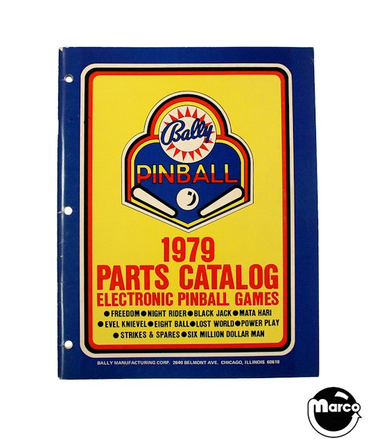 Bally 1979 Parts Catalog