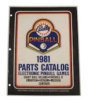 Bally 1981 Parts Catalog