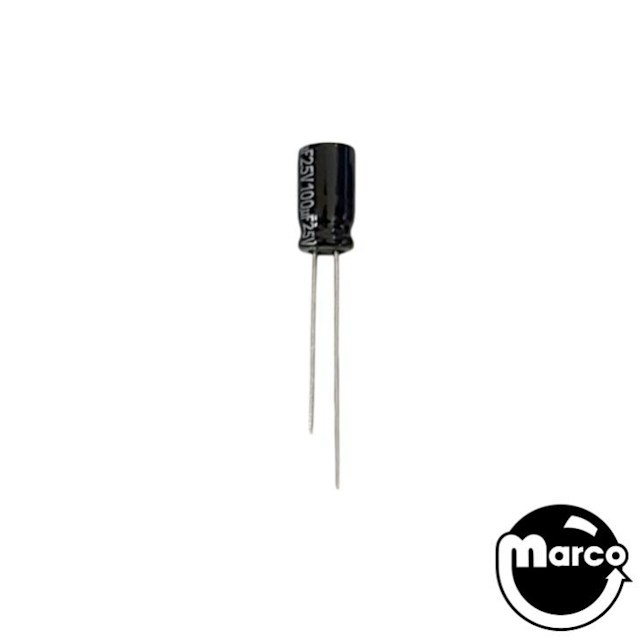 Capacitor 100 uf 25 v radial 125-5015-00