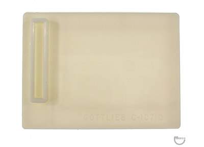 Coin entry plate Gottlieb white blank