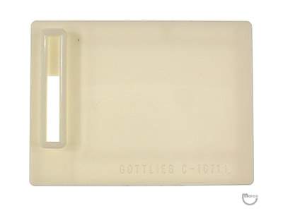 Coin entry plate Gottlieb white 10¢