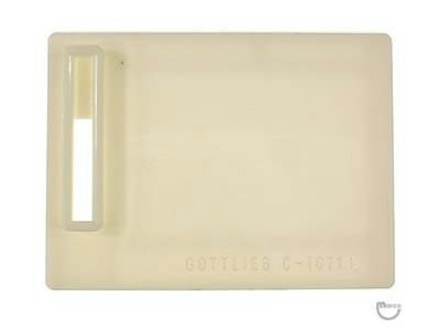 Coin entry plate Gottlieb white 10¢