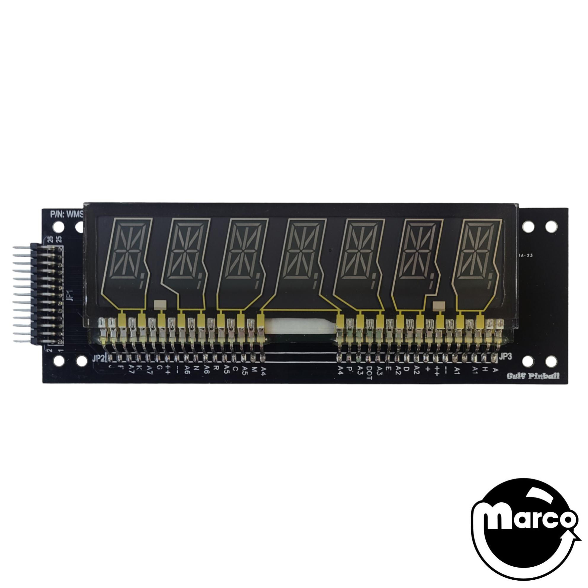 7 Digit Alphanumeric Display Williams