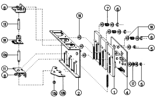 Drop target assembly Williams 3 bank