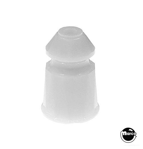 C-11561 - Post - faceted 1 inch white plastic - Marco Specialties