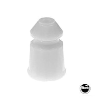Post - faceted 1 inch white plastic
