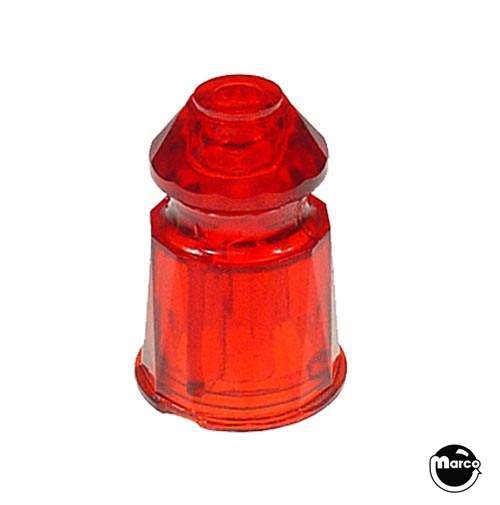 C-11561-20 - Post - faceted 1 inch red transparent - Marco
