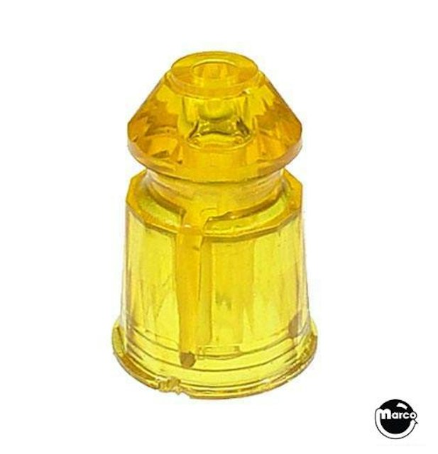 Post - faceted 1 inch yellow trans