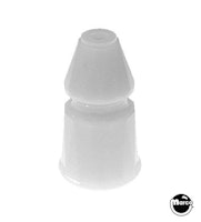 Post - faceted 1-3/16 inch white plastic