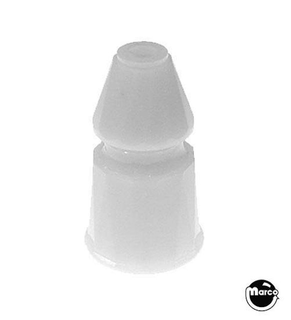 Post - faceted 1-3/16 inch white plastic