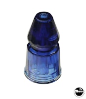 Post - faceted 1-3/16 inch blue trans