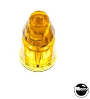 Post - faceted 1-3/16 inch yellow trans