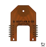 Decagon contact PCB (Gottlieb) C-12492