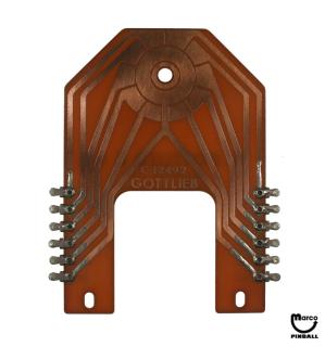 Decagon contact PCB Gottlieb C-12492