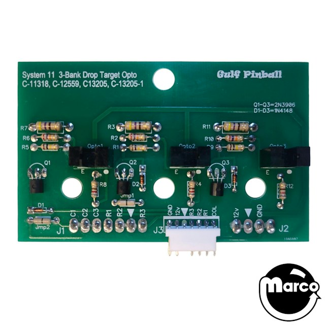 Opto board drop target Williams 3 bank 5768-12546-00